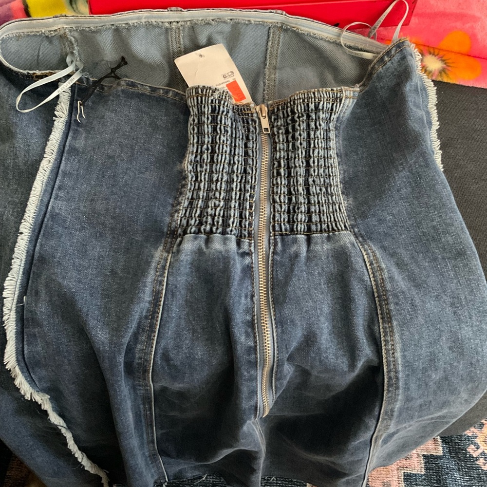Women's Blue Denim Halter Jean Dress